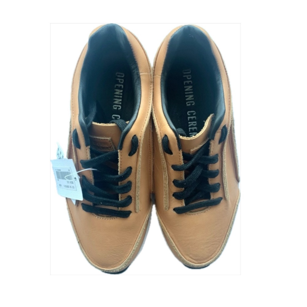Opening Ceremony Iggie Vachetta Leather Sneakers Tan Youth Size 3/Women S.5 NWT